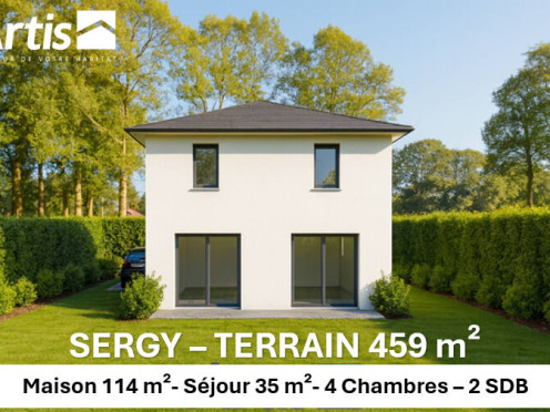 Maison neuve à Sergy (01630), 5 pièces