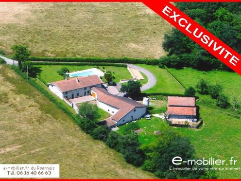 Ferme à  Neulise (42590), 9 pièces