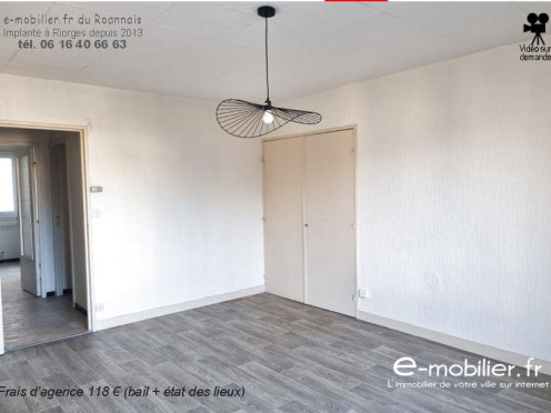 Appartement à  Roanne (42300), 2 pièces