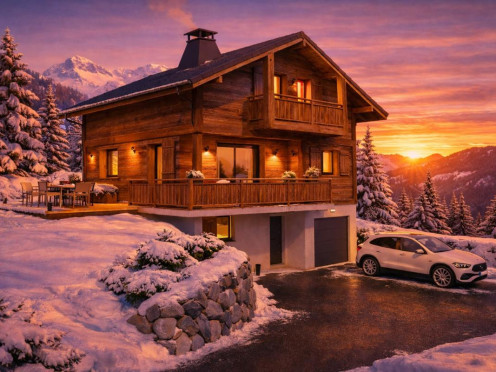 Maison neuve à  Morillon (74440), 5 pièces