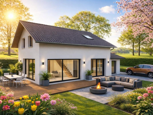 Maison neuve à  Saint-Paul-en-Chablais (74500), 5 pièces