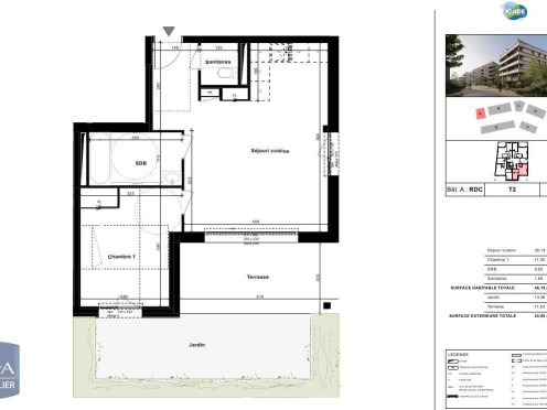 Appartement à  Cognin (73160), 2 pièces