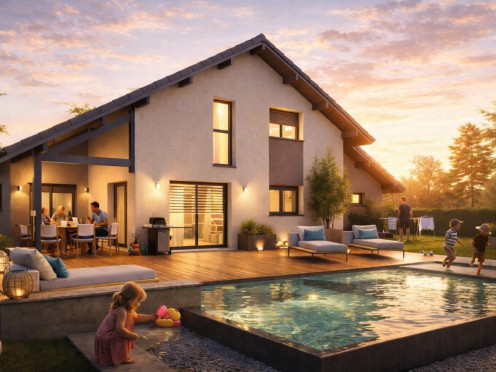 Maison neuve à  Metz-Tessy (74370), 6 pièces