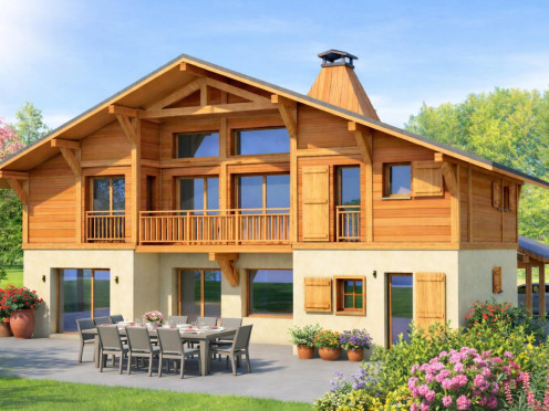 Maison neuve à  Saint-Gervais-les-Bains (74170), 7 pièces