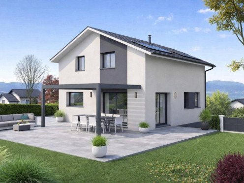 Maison neuve à  Perrignier (74550),  pièces