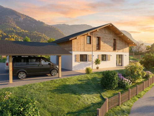 Maison neuve à  Saint-Gervais-les-Bains (74170), 5 pièces
