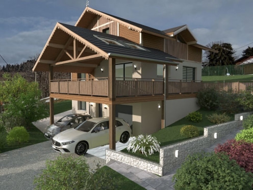 Maison neuve à  Bogève (74250), 6 pièces