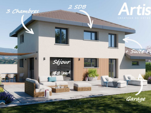 Maison neuve à  Saint-Jean-de-Gonville (01630), 5 pièces