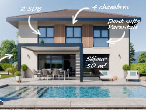 Maison neuve à  Prévessin-Moëns (01280), 5 pièces