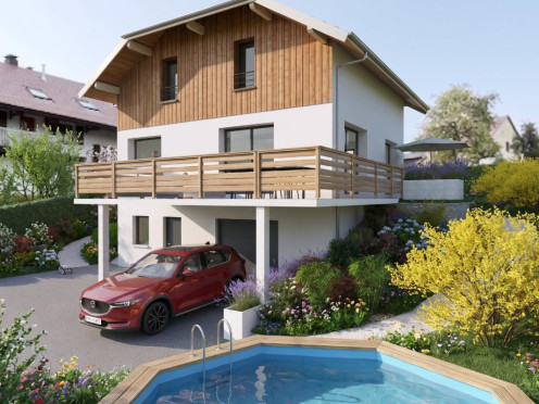 Maison neuve à  Faucigny (74130), 5 pièces