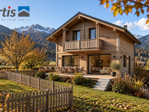Maison neuve à  Morillon (74440), 4 pièces