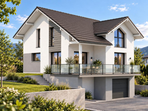 Maison neuve à  Annecy-le-Vieux (74940),  pièces